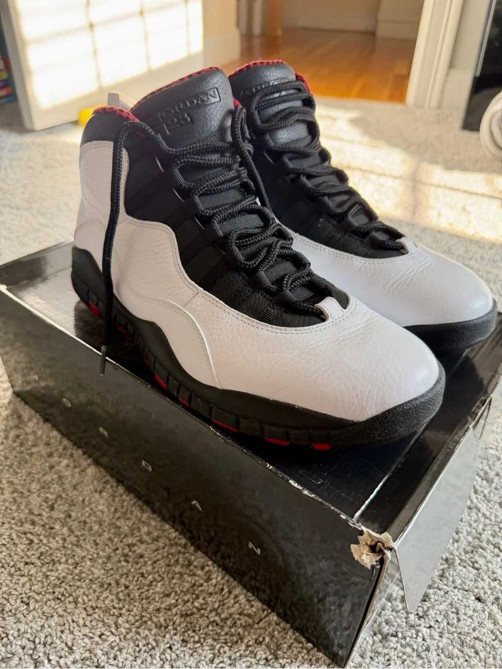 Air Jordan Retro 10 White/Black/Red